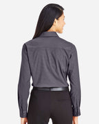 Women's CrownLux Performance® Tonal Mini Check Woven Dress Shirt | DG535W