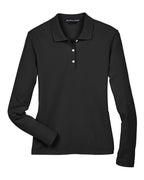 Women's Pima Piqué Long Sleeve Polo | D110W