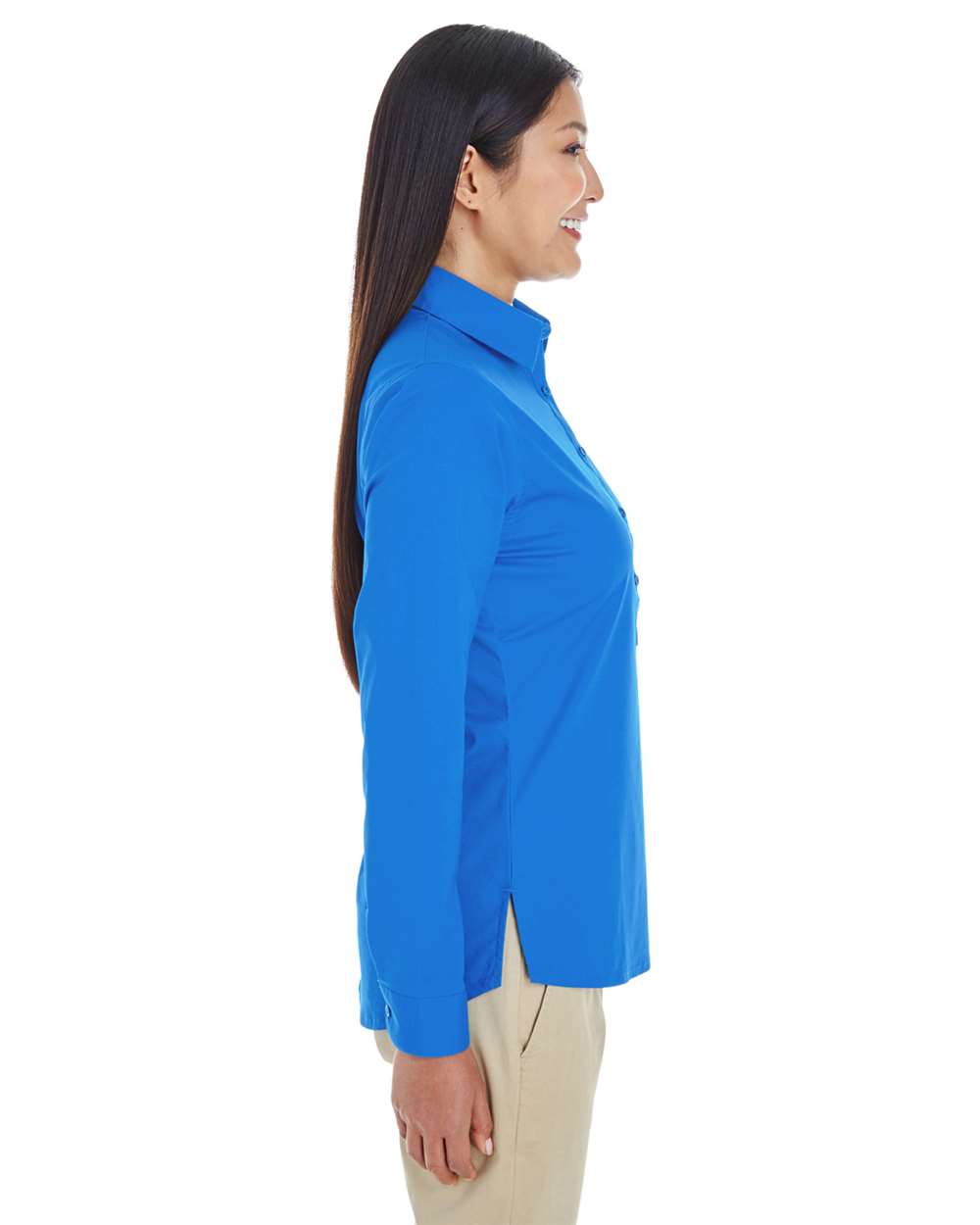 Women's Perfect Fit™ Half-Placket Tunic Dress Shirt | DP610W