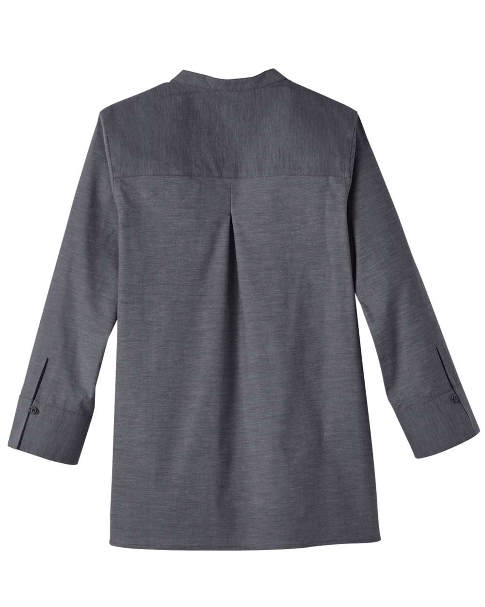 Camisa de manga tres cuartos para mujer Crown Collection® Stretch Pinpoint Chambra | DG562W