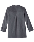 Camisa de manga tres cuartos para mujer Crown Collection® Stretch Pinpoint Chambra | DG562W