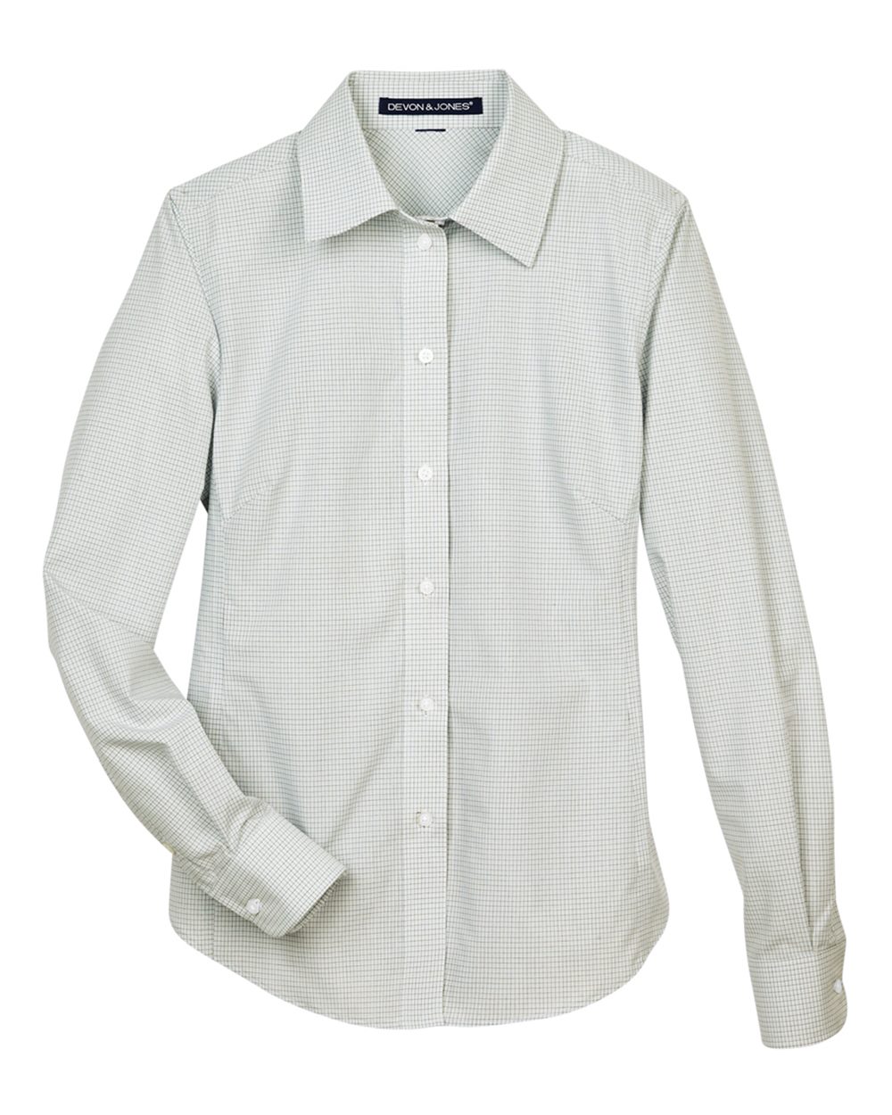 Women's Crown Collection® Micro Tattersall Woven Dress Shirt | DG510W