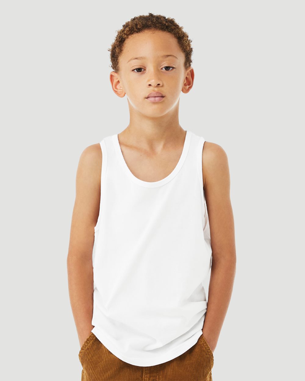 Youth Heather CVC Tank | 3480YCVC
