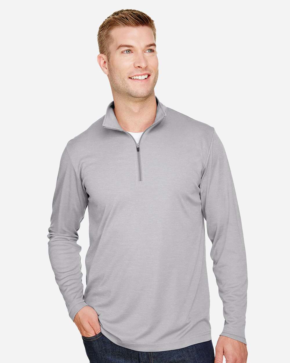 Men's Zone Sonic Heather Performance Quarter-Zip Pullover | TT31H