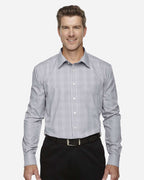 Men's Crown Collection® Glen Plaid Woven Dress Shirt | DG520