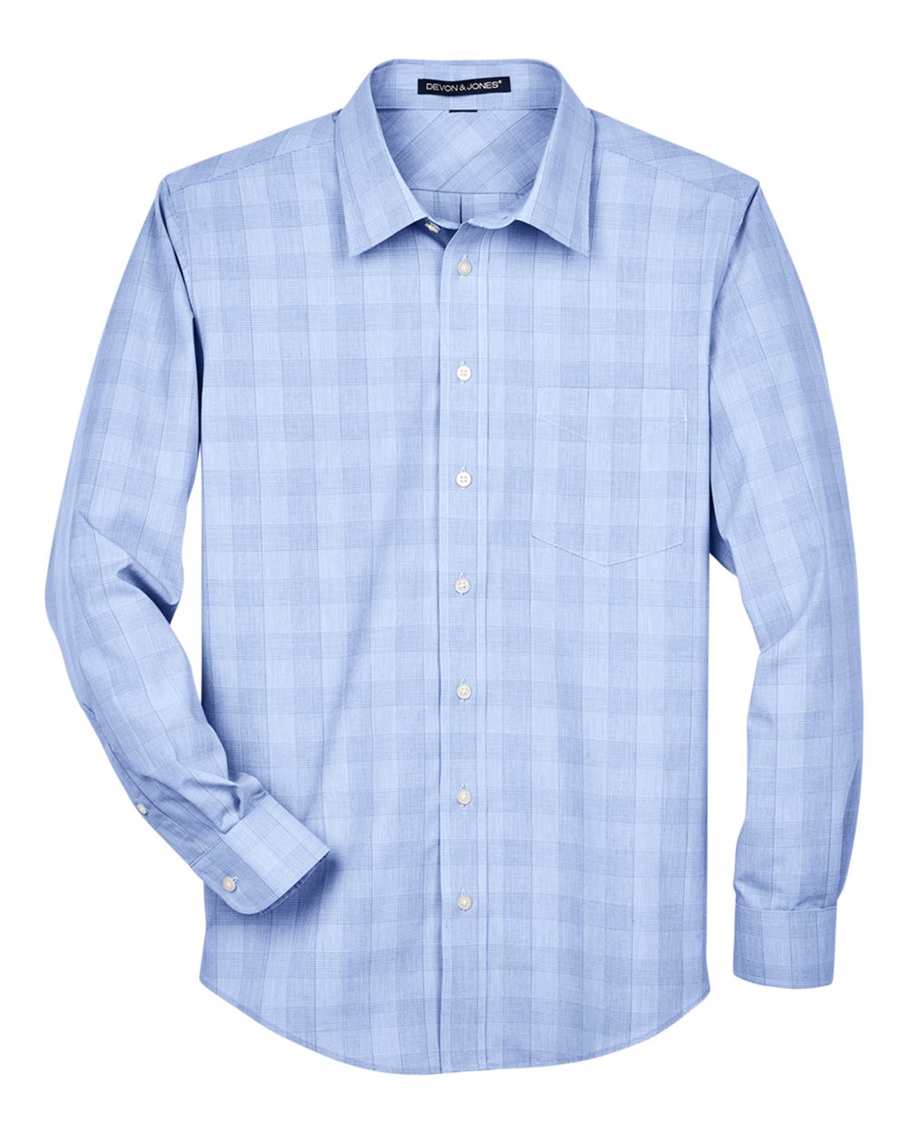 Men's Crown Collection® Glen Plaid Woven Dress Shirt | DG520