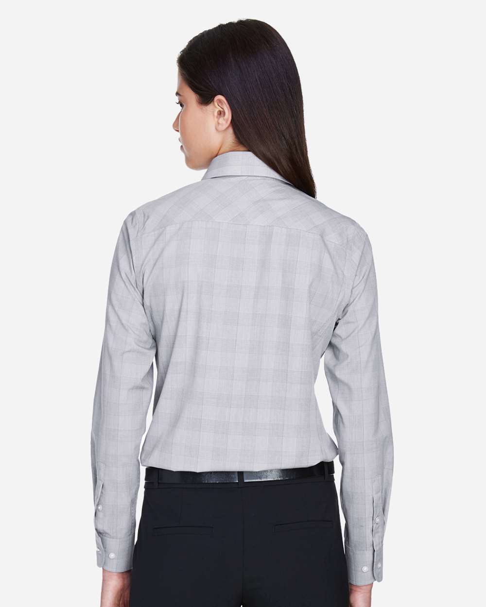 Women's Crown Collection® Glen Plaid Woven Dress Shirt | DG520W