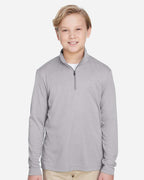 Youth Zone Sonic Heather Performance Quarter-Zip Pullover | TT31HY