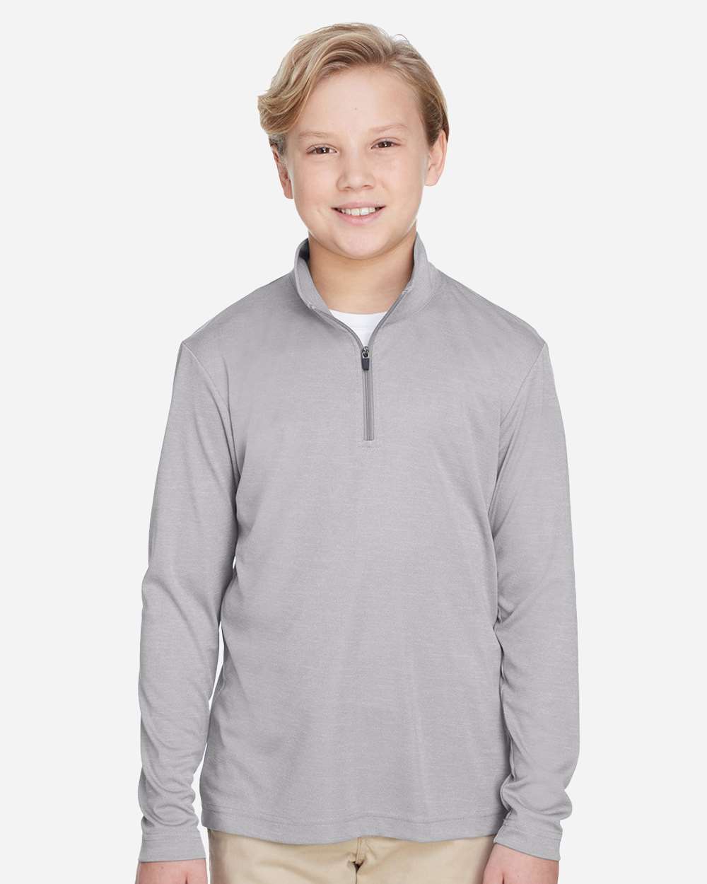 Youth Zone Sonic Heather Performance Quarter-Zip Pullover | TT31HY