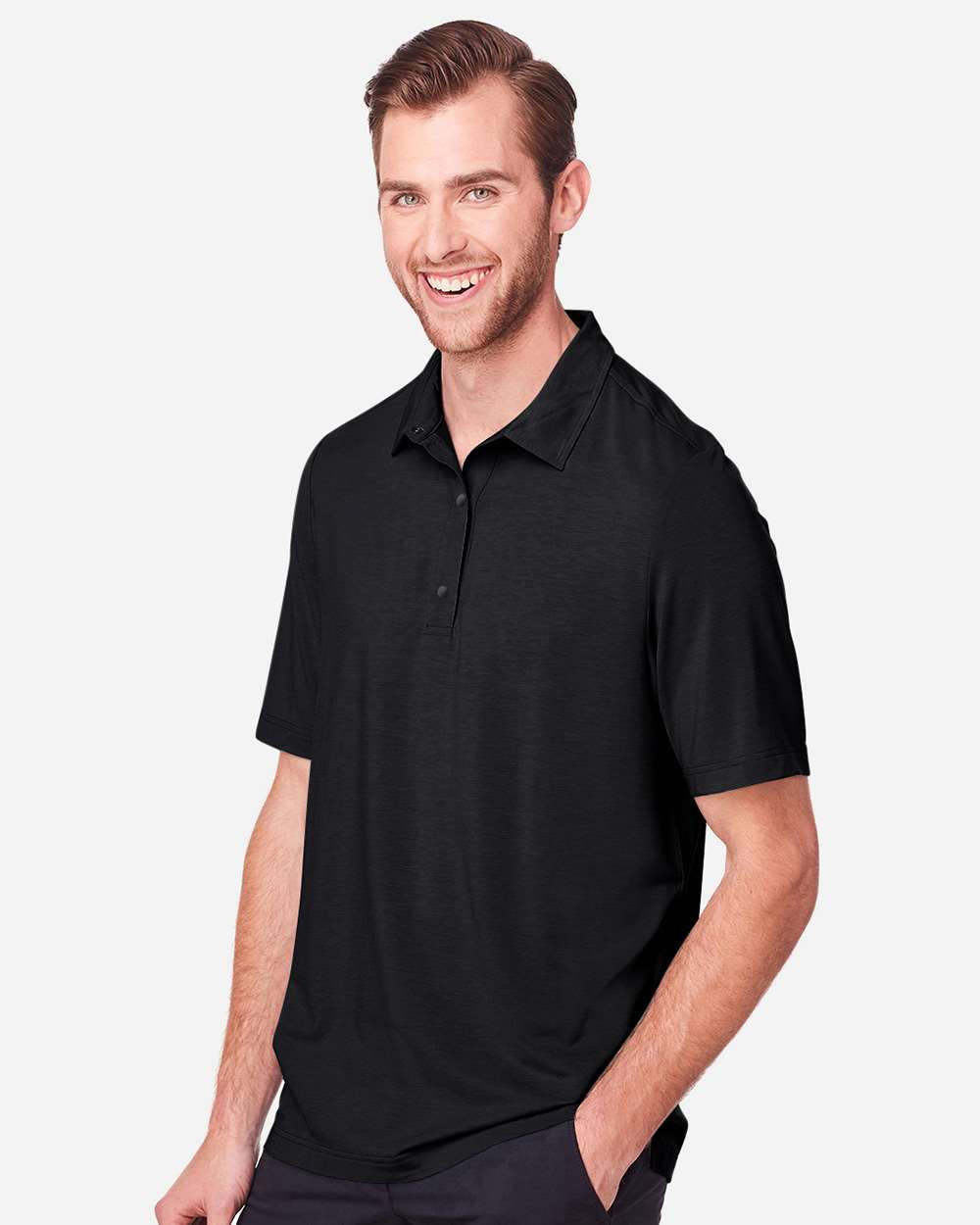Men's JAQ Snap-Up Stretch Performance Polo | NE100