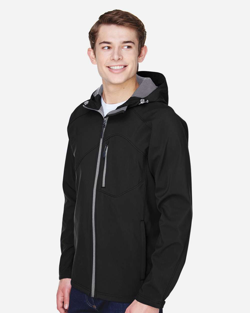 Men's Prospect Two-Layer Fleece Bonded Soft Shell Hooded Jacket | 88166