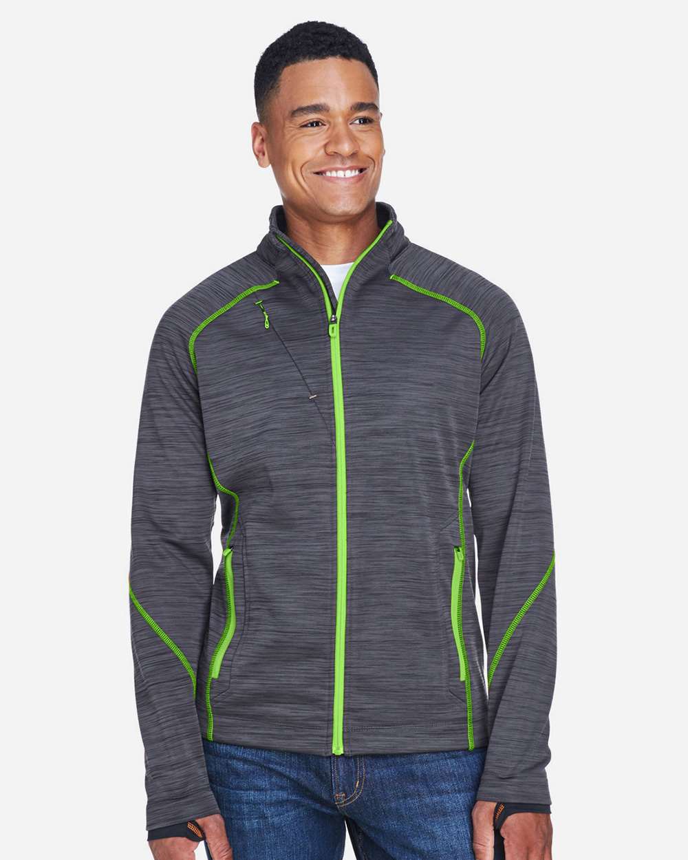 Men's Flux Mélange Bonded Fleece Jacket | 88697