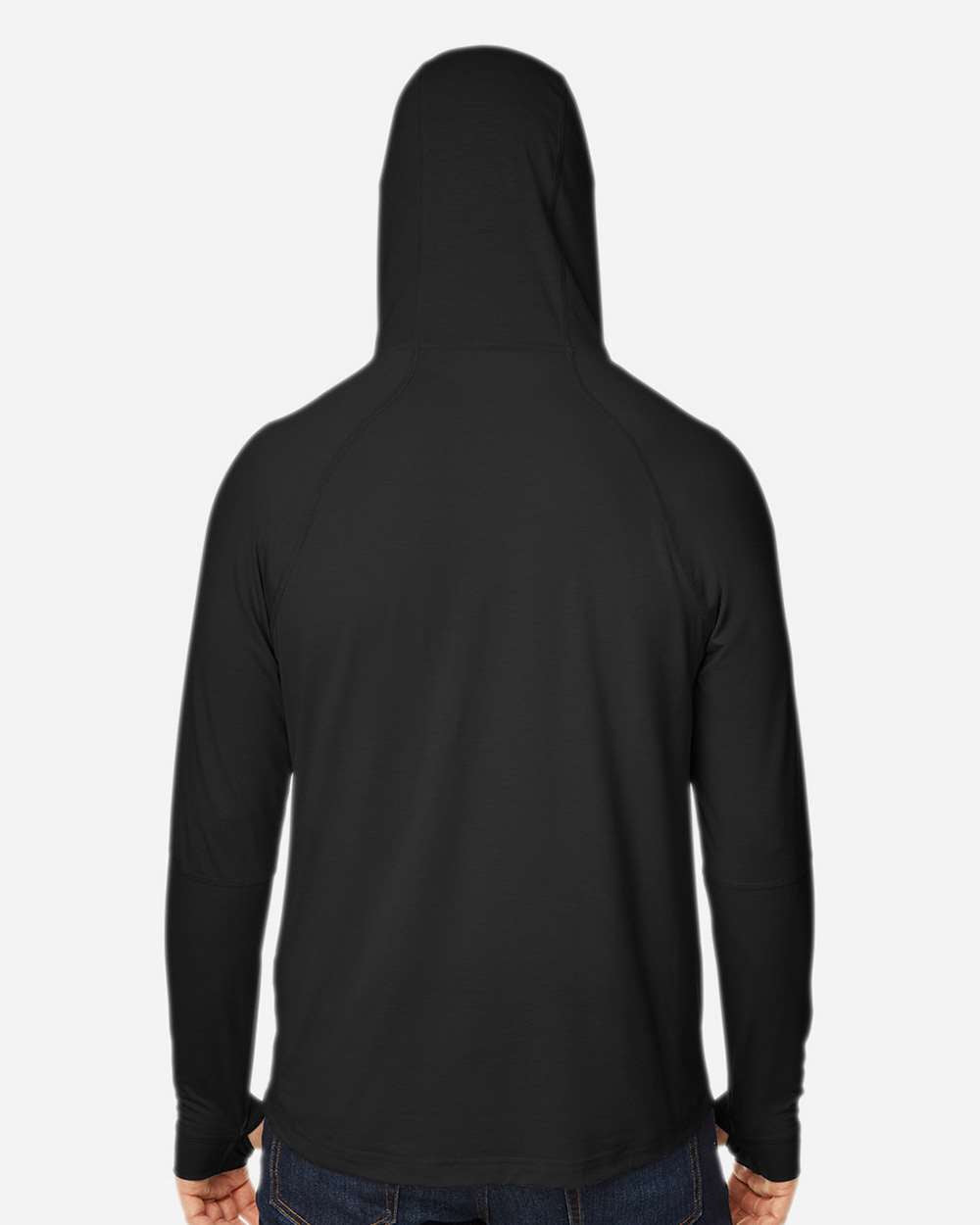 Unisex JAQ Stretch Performance Hooded Long Sleeve T-Shirt | NE105
