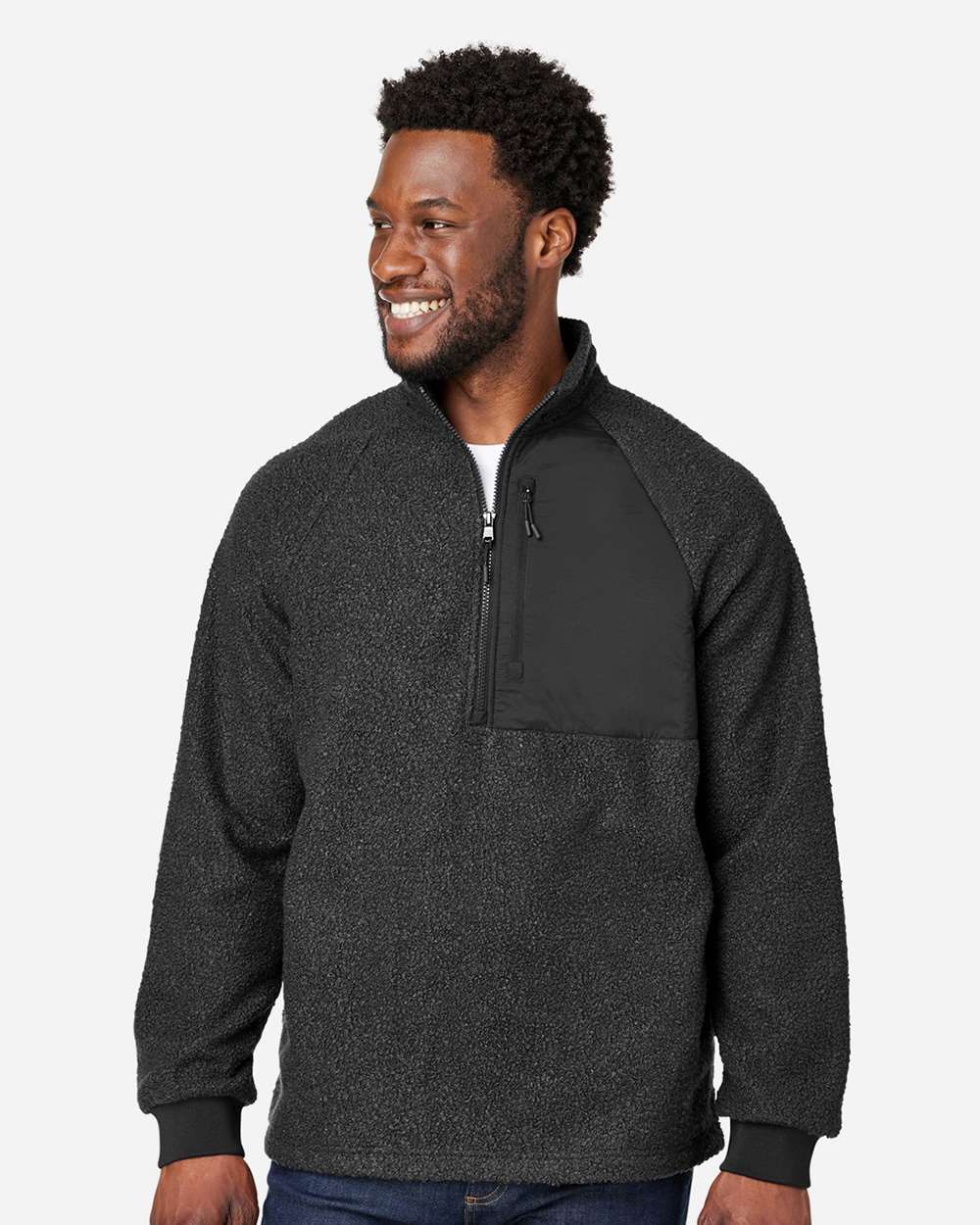Men's Aura Sweater Fleece Quarter-Zip Pullover | NE713