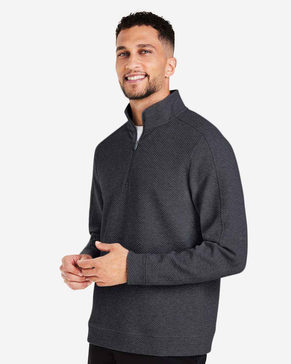 Men's Spirit Textured Quarter-Zip Pullover | NE725