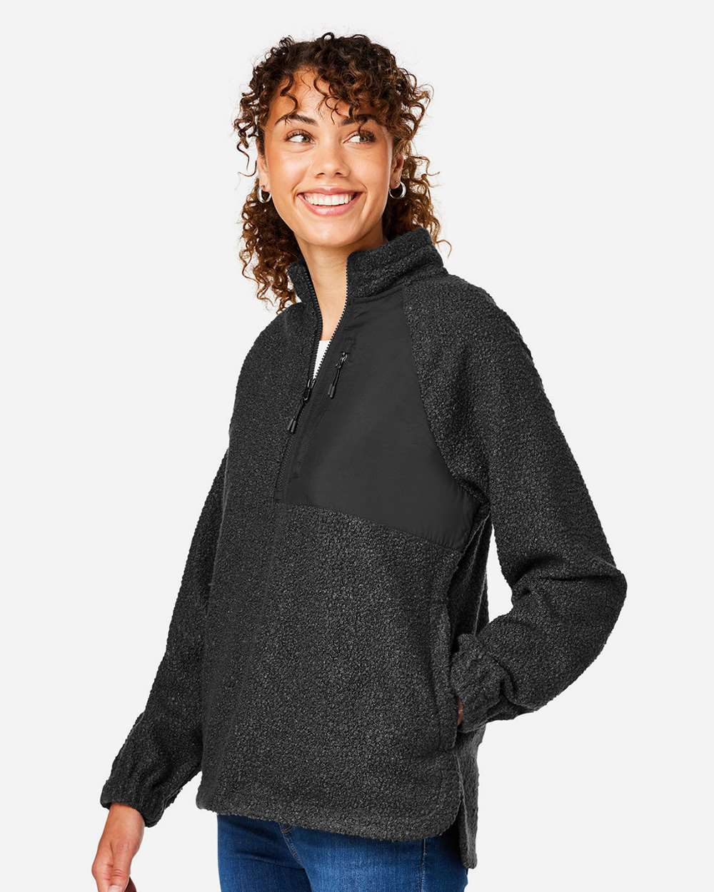 Women's Aura Sweater Fleece Quarter-Zip Pullover | NE713W