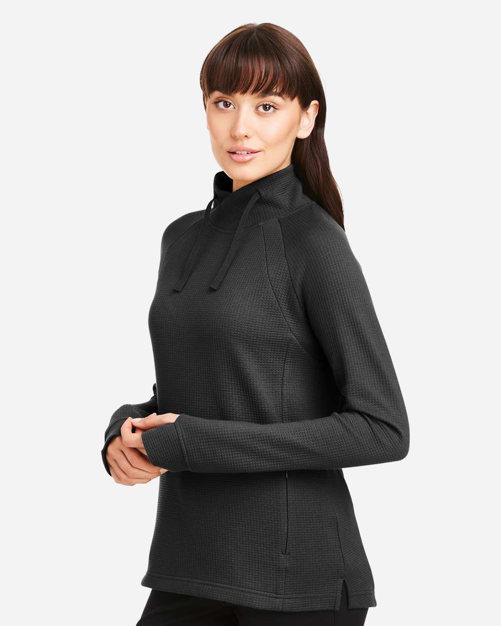 Women's Rhythm Waffle Cross-Neck Pullover | NE200W