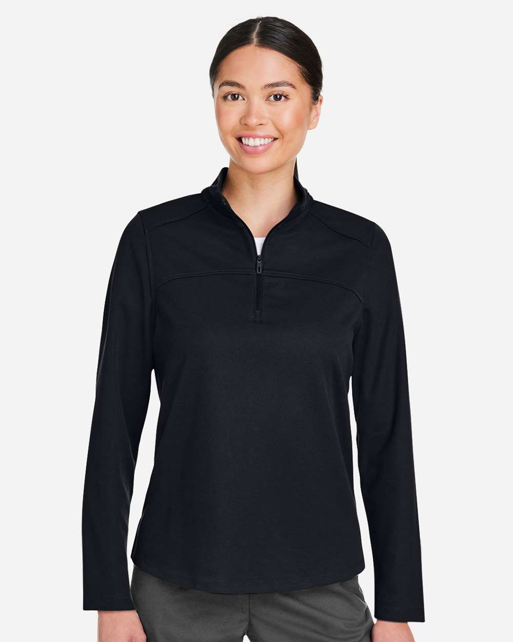 Women's Express Tech Performance Pique Quarter-Zip Pullover | NE412W