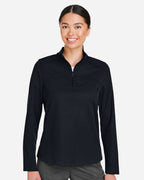 Women's Express Tech Performance Pique Quarter-Zip Pullover | NE412W