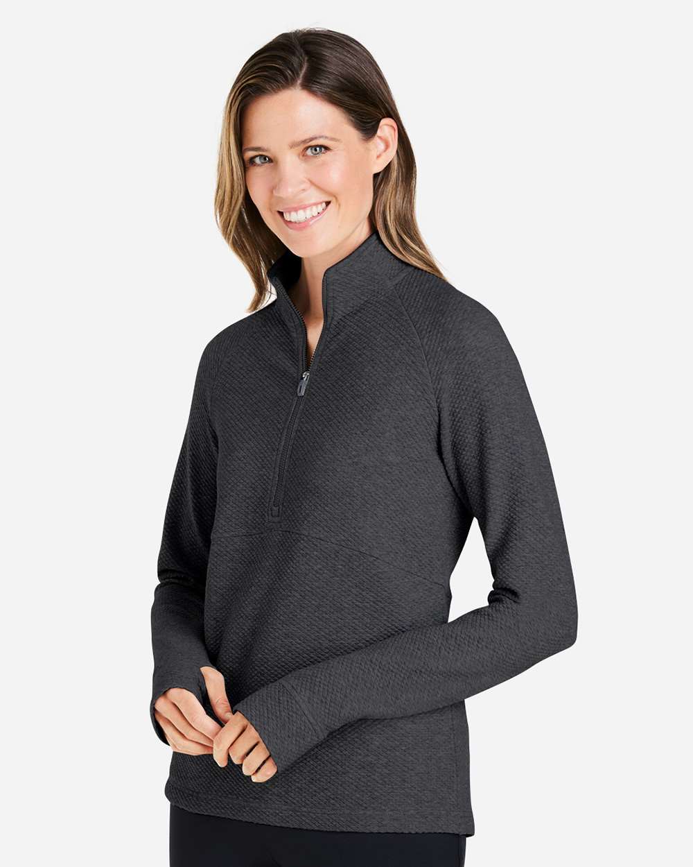 Women's Spirit Textured Quarter-Zip Pullover | NE725W