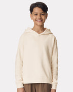 Sudadera con capucha de forro polar ligero teñido en prenda para jóvenes | 1467Y