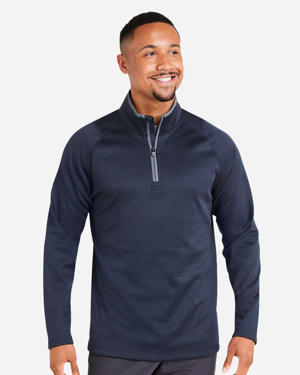 Men's Waffle Fleece Quarter-Zip Pullover | 631105