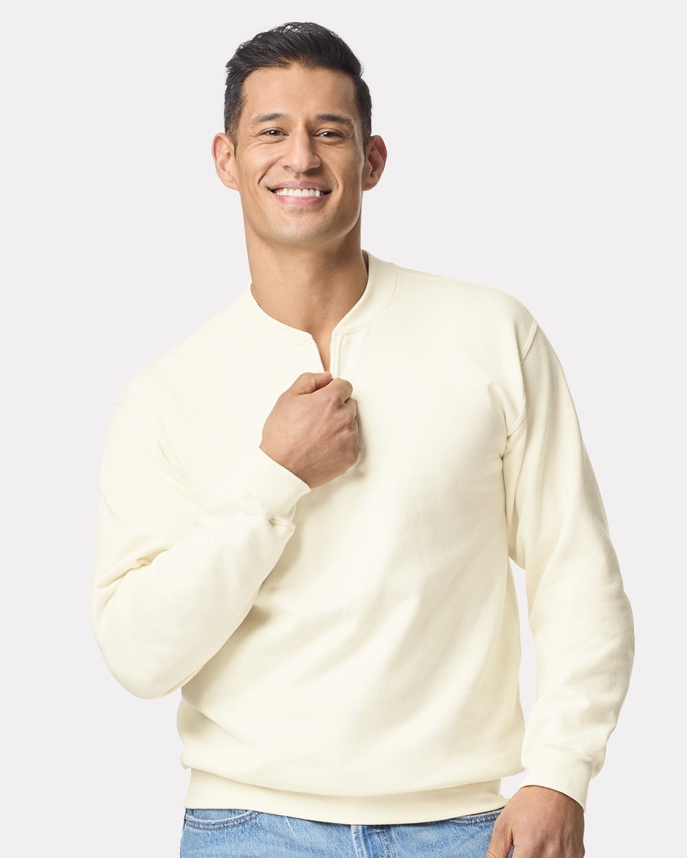 Unisex Softstyle® Midweight 1/4 Zip Sweatshirt | SF008