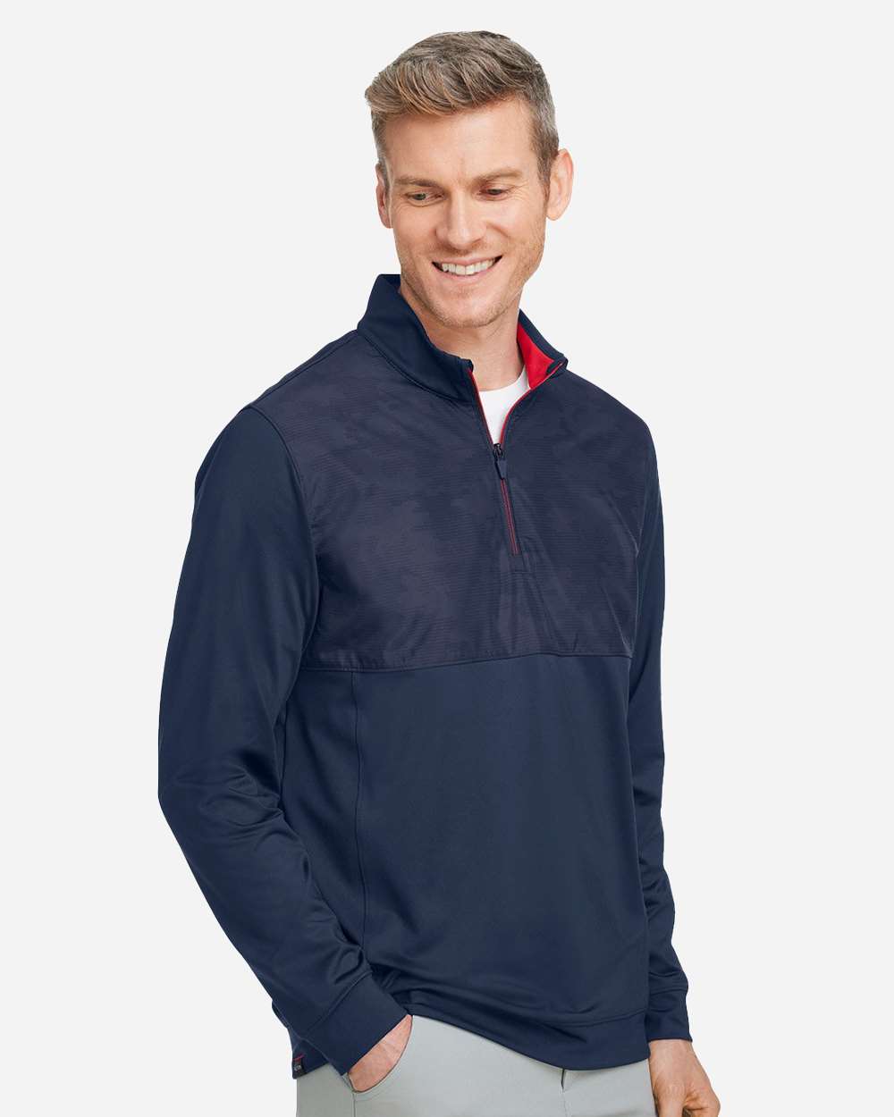 Men's Volition Camo Cover Quarter-Zip Pullover | 537472