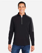 Sudadera de malla con bloqueo de color y cremallera de cuarto para hombre Market Snag Protect | CE404