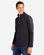 Sudadera de malla con bloqueo de color y cremallera de cuarto para hombre Market Snag Protect | CE404