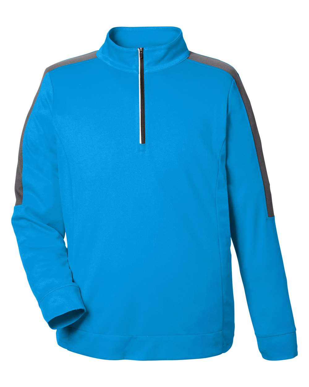 Sudadera de malla con bloqueo de color y cremallera de cuarto para hombre Market Snag Protect | CE404