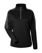 Women's Market Snag Protect Mesh Colorblock Quarter-Zip Pullover | CE404W