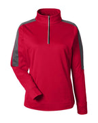 Women's Market Snag Protect Mesh Colorblock Quarter-Zip Pullover | CE404W