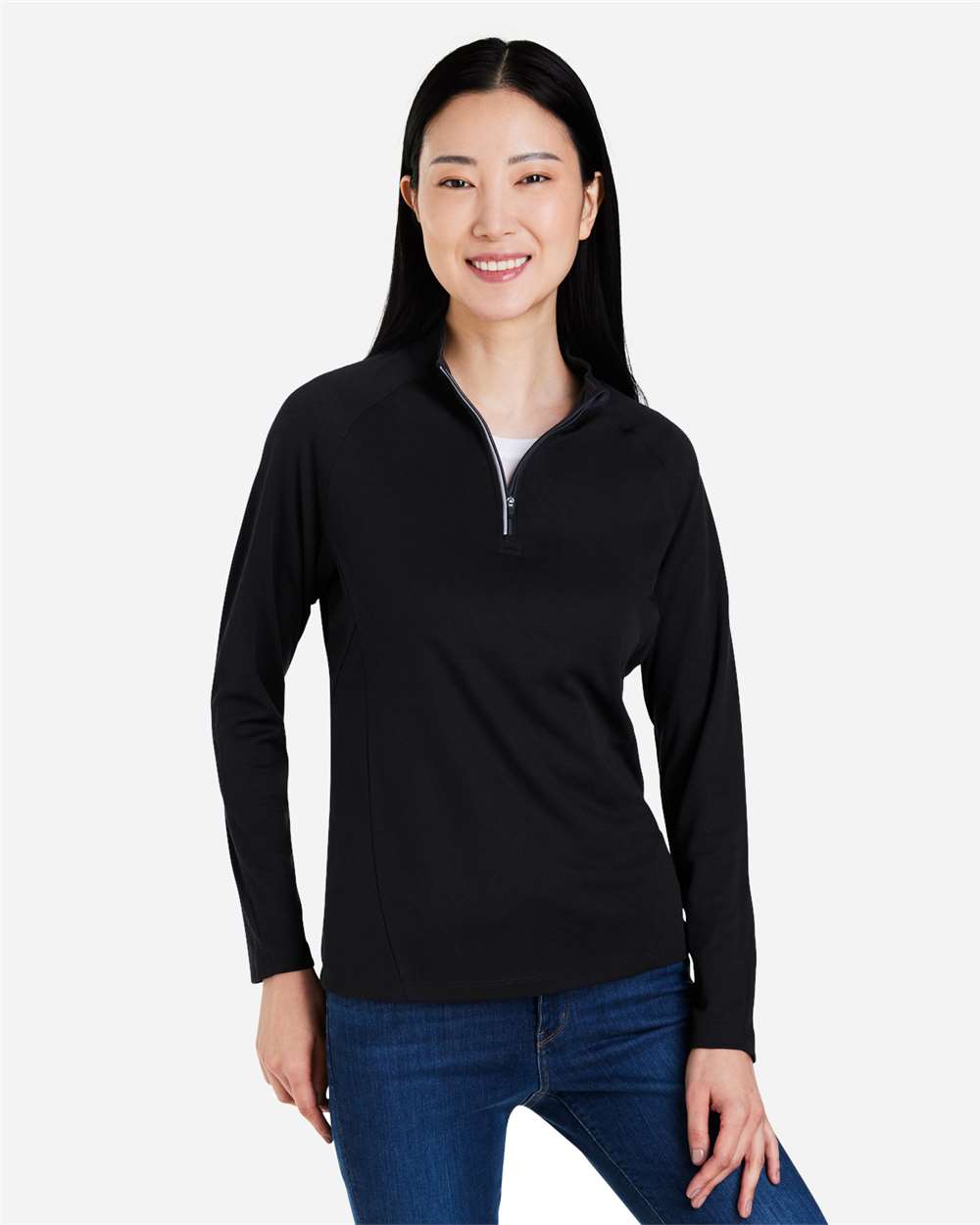 Women's Origin Performance Pique Quarter-Zip Pullover | CE418W