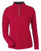 Women's Origin Performance Pique Quarter-Zip Pullover | CE418W