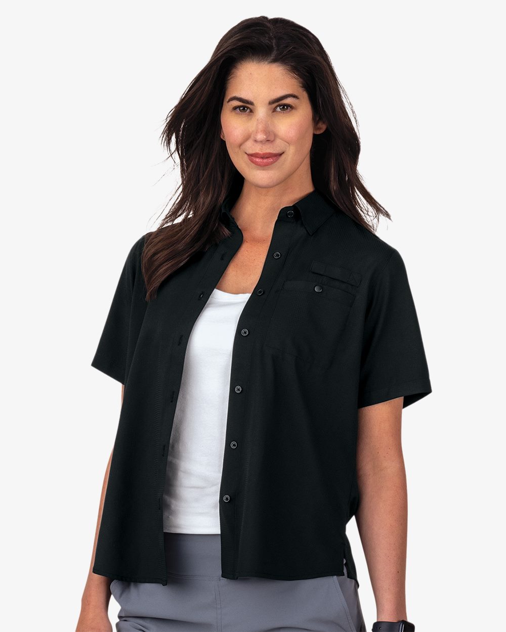 Women's Hatteras Performance Short Sleeve Fishing Shirt | 704