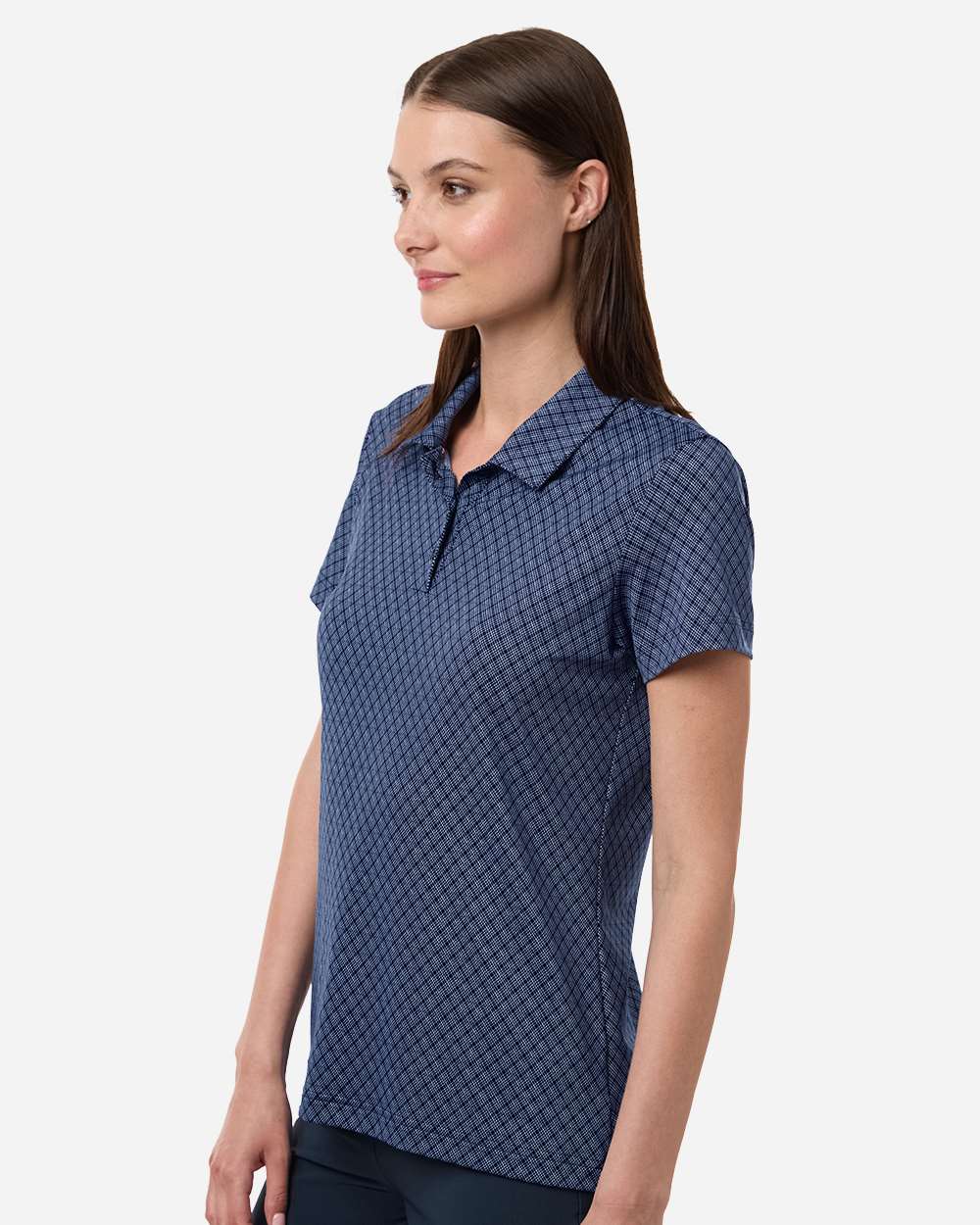 Women's 4-Way Stretch Printed Polo | A717