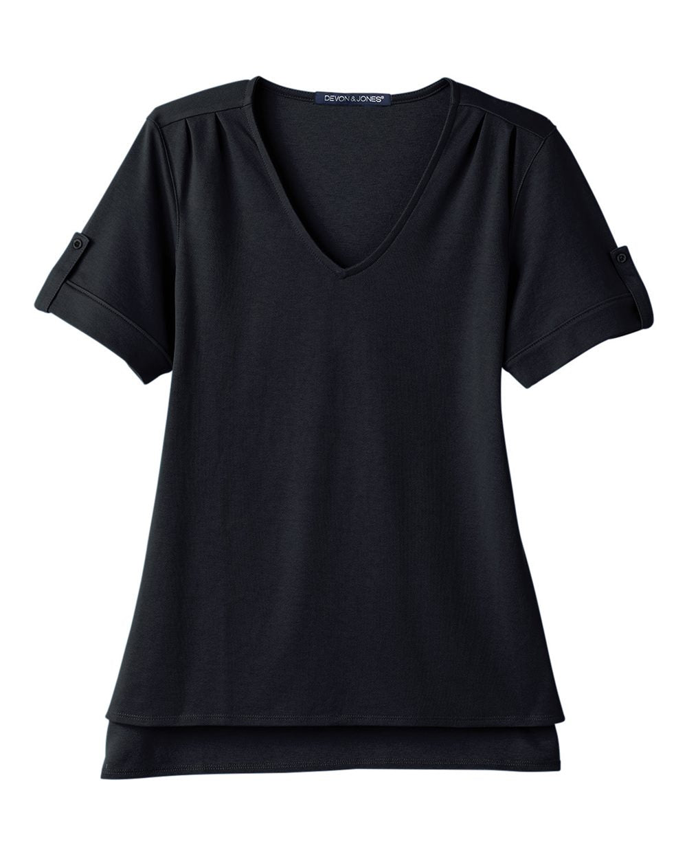 Women's CrownLux Performance® Plaited Rolled Sleeve Shirt | DG20WB