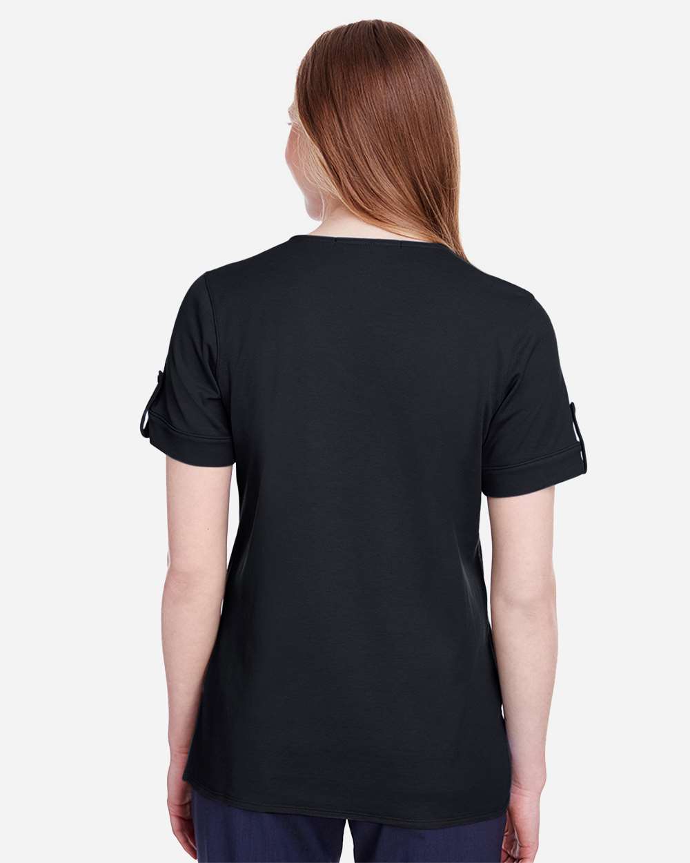 Women's CrownLux Performance® Plaited Rolled Sleeve Shirt | DG20WB