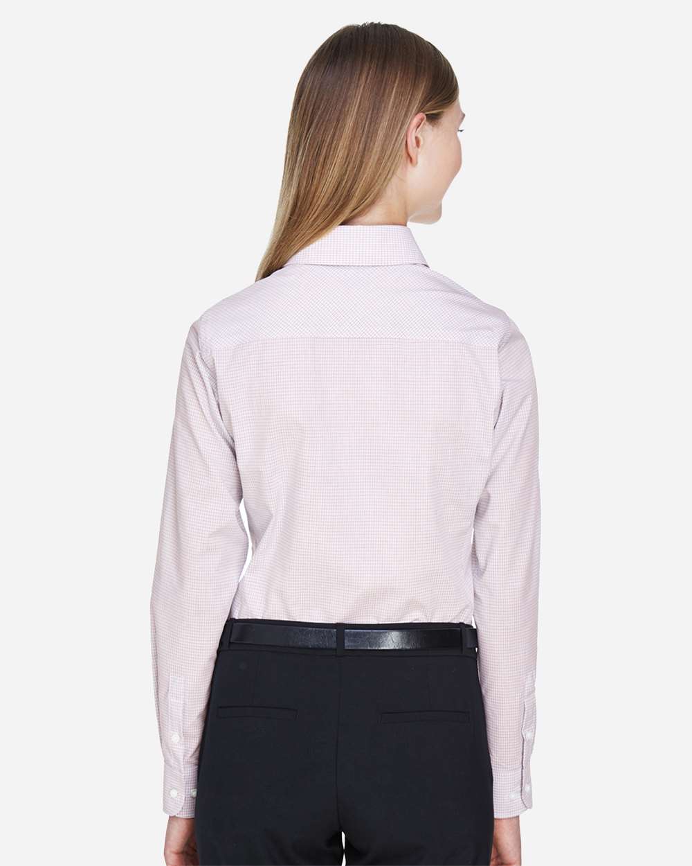 Women's Crown Collection® Micro Tattersall Woven Dress Shirt | DG510W