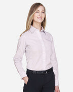 Women's Crown Collection® Micro Tattersall Woven Dress Shirt | DG510W