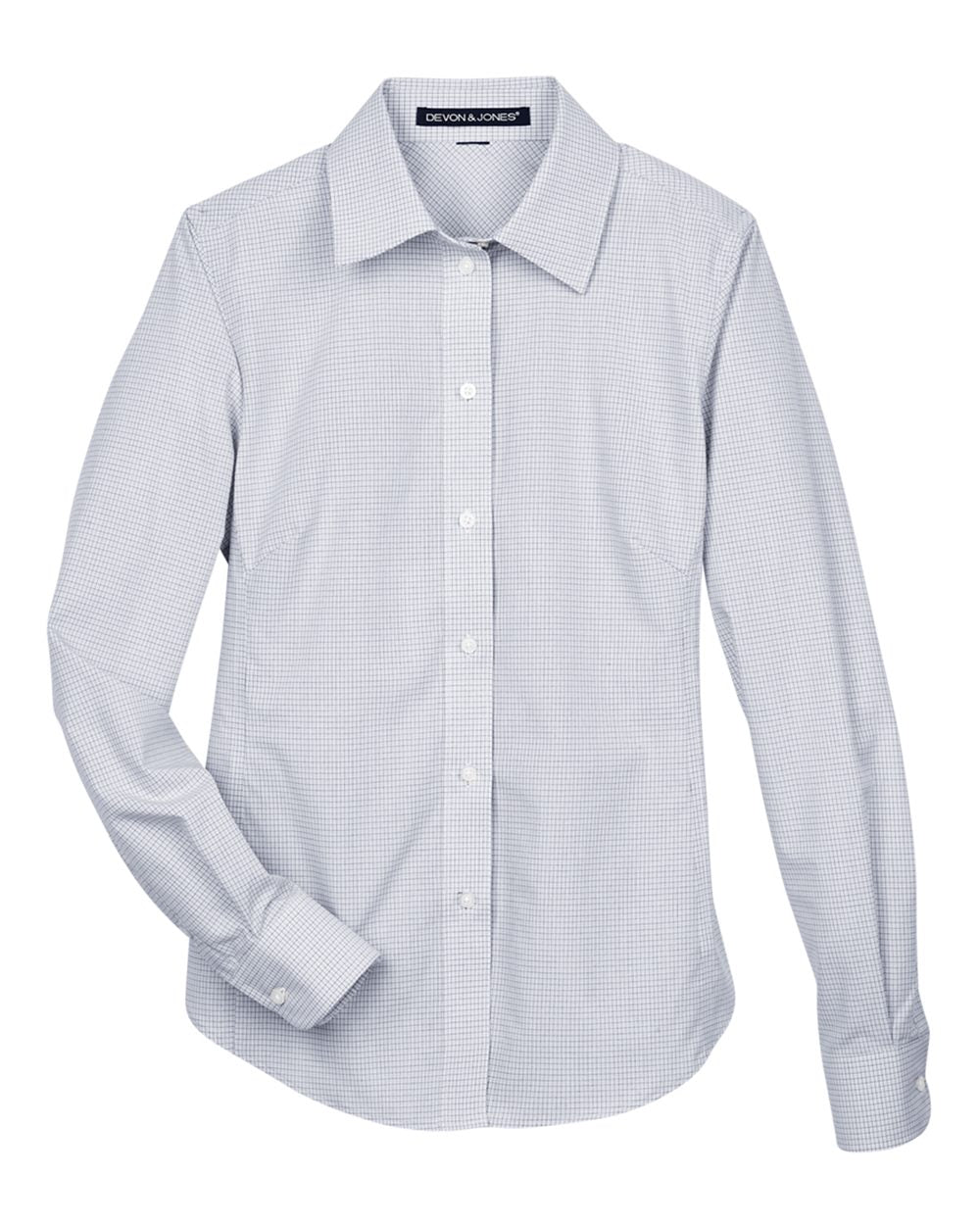 Women's Crown Collection® Micro Tattersall Woven Dress Shirt | DG510W
