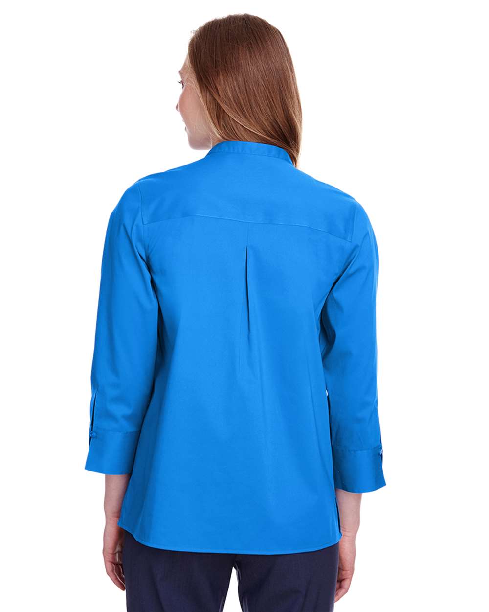 Women's Crown Collection® Stretch Broadcloth Three-Quarter Sleeve Blouse | DG560W