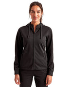 Women's Spun Dyed Full-Zip Hooded Sweatshirt | TD498