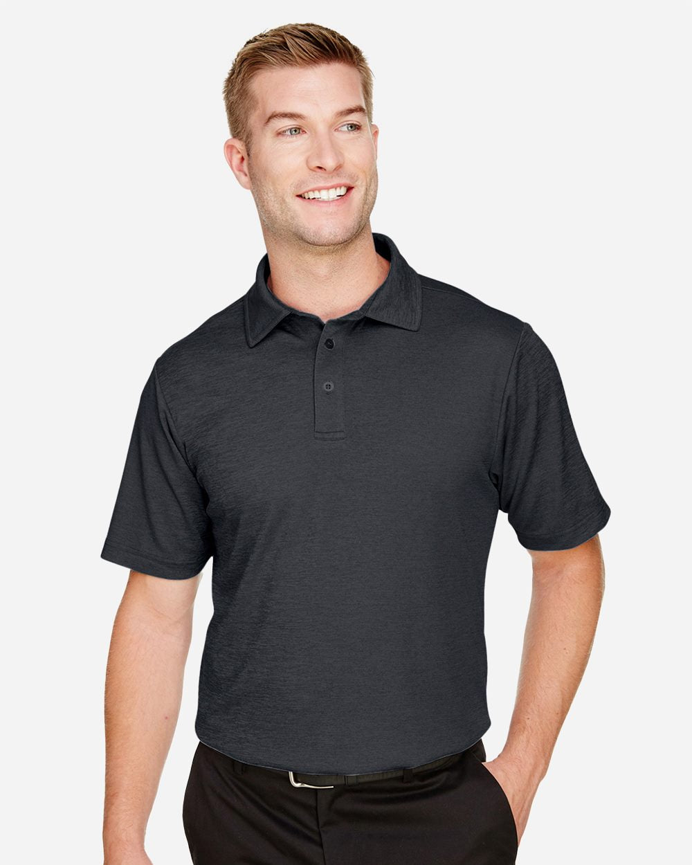 Men's CrownLux Performance® Address Mélange Polo | DG22