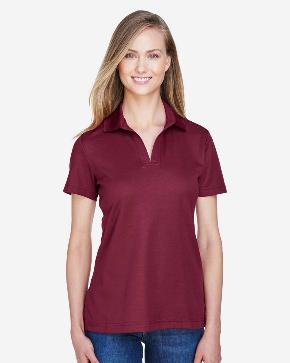 Women's CrownLux Performance® Plaited Polo | DG20W