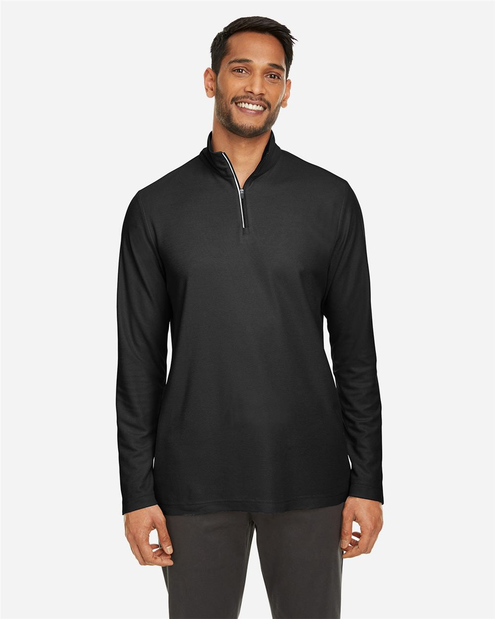 Men's Fusion ChromaSoft™ Pique Quarter-Zip Pullover | CE405