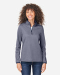 Women's Venture Heathered Stripe Quarter-Zip Pullover | CE73W
