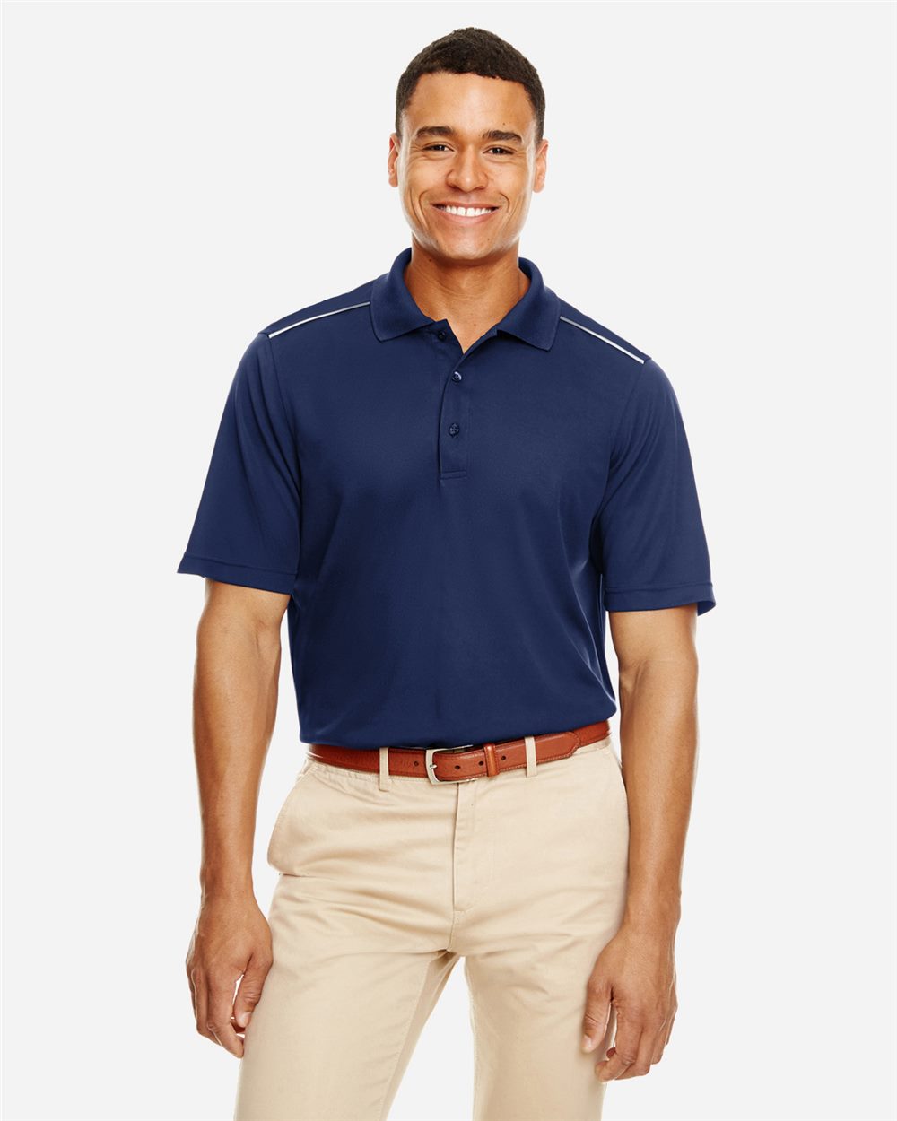 Men's Radiant Performance Piqué Polo with Reflective Piping | 88181R