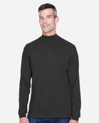 Unisex Sueded Jersey Mock Neck T-Shirt | D420